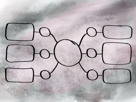 Mind mapping mindset maps thanking. Stock Photos