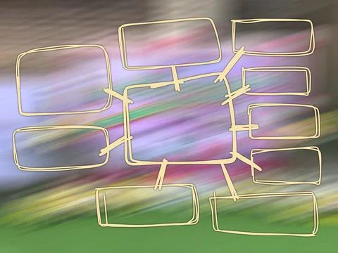 Mind mapping, Square line for background backdrop and wallpaper for presentation 스톡 일러스트