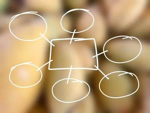 Mind mapping, Square line for background backdrop and wallpaper for presentation Stock Illustration