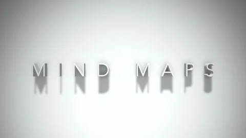 Mind maps 3D title animation with shadows on a white background Stock-Footage 297456484