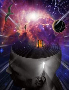 Mind maze Stock Illustration