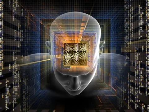 Mind Maze Stock Illustration