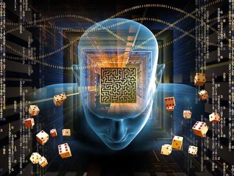 Mind Maze Illustrazione stock