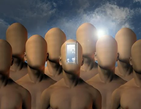 Mind opening Stock Illustration