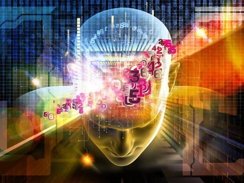 Mind Over Digit Stock Illustration