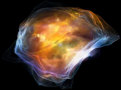 Mind Particle Abstraction Illustrazione stock