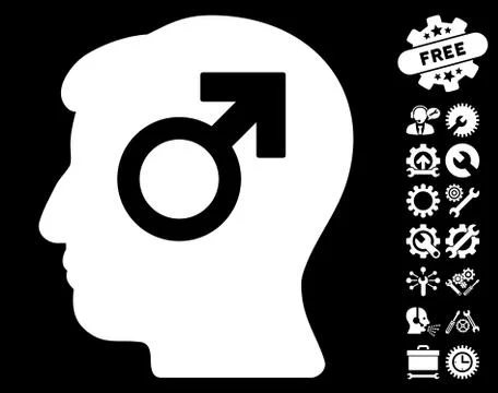 Mind Potency Vector Icon With Tools Bonus Stock Illustration