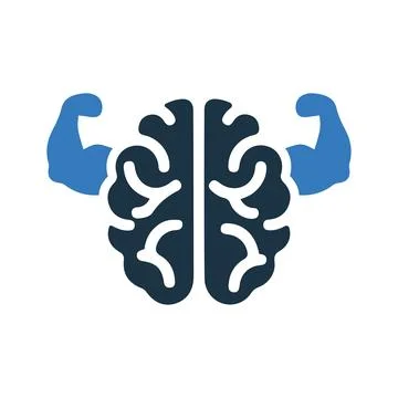 Mind, power, brain icon. Simple editable vector design isolated on a white .. Stock Illustration