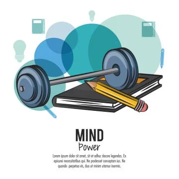 Mind power concept 스톡 일러스트