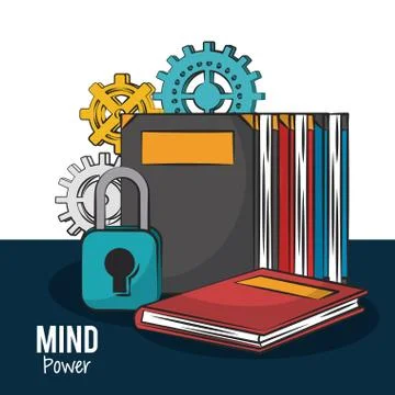 Mind power concept 스톡 일러스트