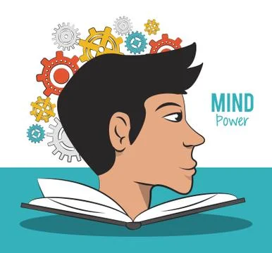 Mind power concept Illustrazione stock
