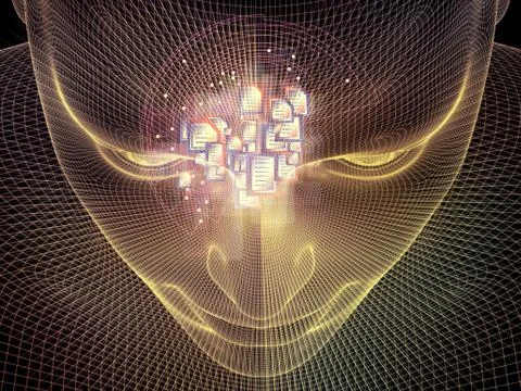 Mind Processing Illustrazione stock