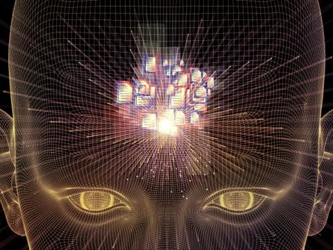 Mind Processing Illustrazione stock