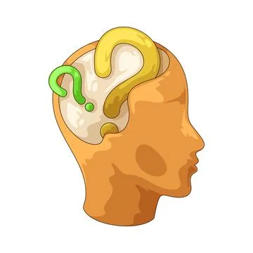 Mind question illustration Stock Illustration