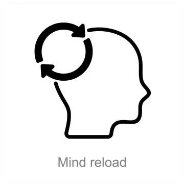 Mind reload Stock Illustration