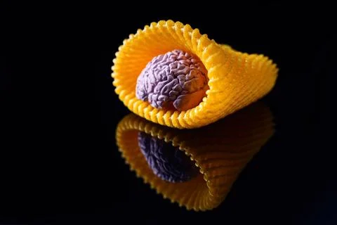 Mind Saving Brain In Bumper For Fruit Stock Photos
