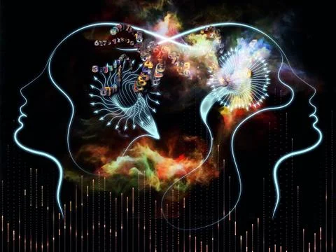 Mind Share 스톡 일러스트