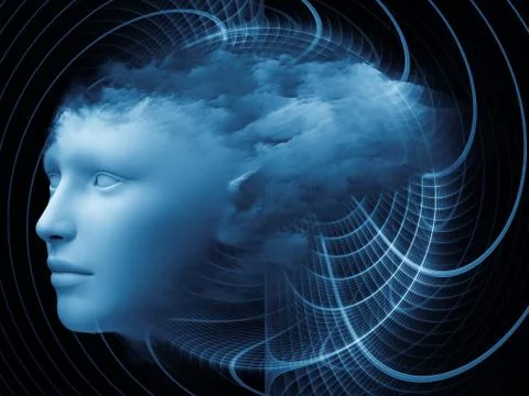 Mind Stream 스톡 일러스트