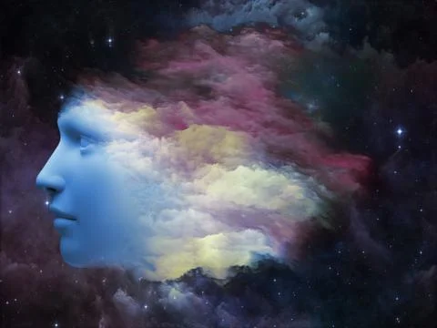 Mind Stream Illustrazione stock