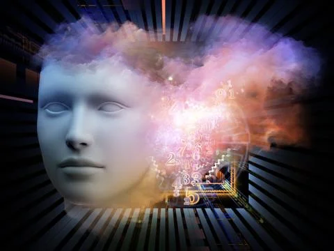 Mind Stream Stockillustratie