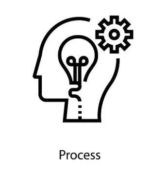 Mind Thinking Process Stock Illustration
