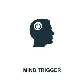 Mind Trigger icon. Premium style design from personality icon collection. Pixel Stock-Illustration