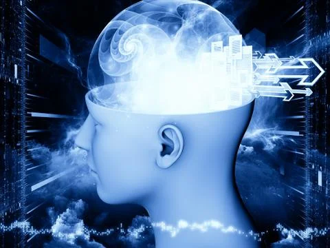 Mind Visualization Stock Illustration