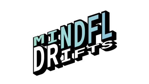 MINDFL vs DRIFTS, 3D Text Animation in Isometric View with Opposite Word Motion Stock Footage 314263730