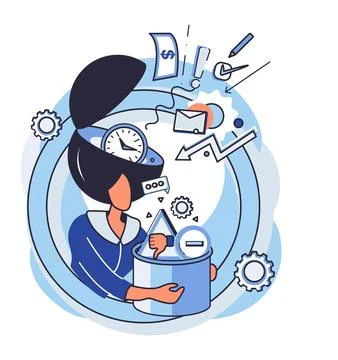 Mindful Analysis for Effective Decision Making and Problem Solving 스톡 일러스트