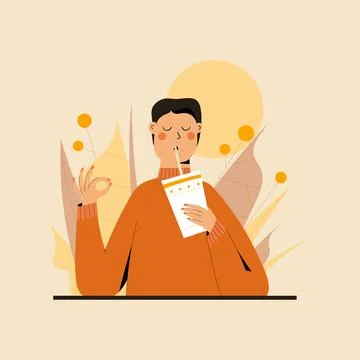 Mindful eating Illustrazione stock