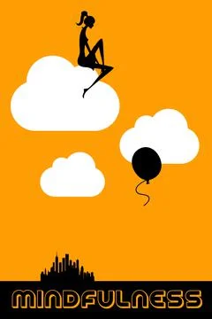 Mindful life Stock Illustration