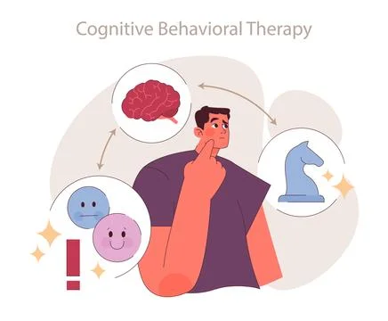 Mindful Pathways concept. Stock Illustration