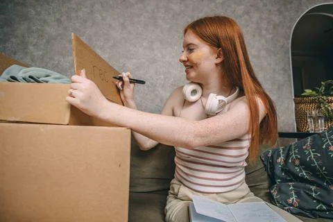Mindful Sorting, Focusing on the thoughtful process of separating recyclables to Stock Photos