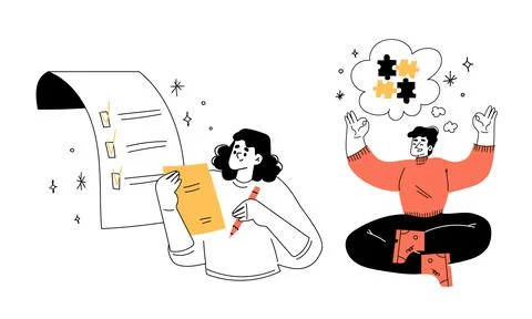Mindfulness and Learning Exploring Digital Reading and Meditation Techniques for Stock Illustration