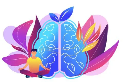 Mindfulness concept vector illustration. イラスト素材
