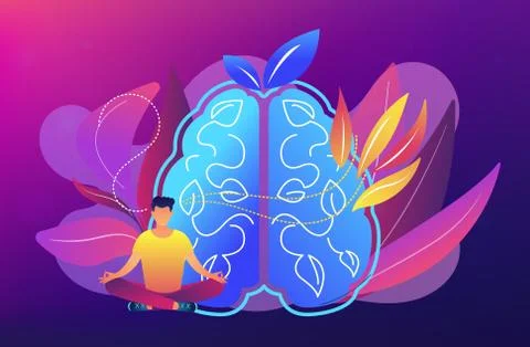 Mindfulness concept vector illustration. Stock Illustration