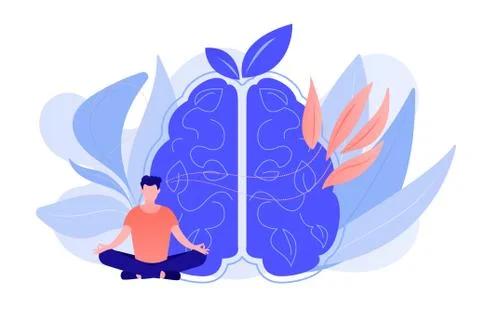 Mindfulness concept vector illustration. Stock Illustration