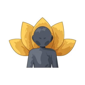 Mindfulness illustration 库存插图