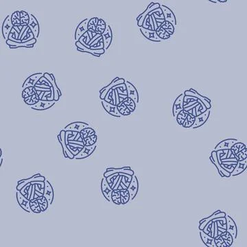 Mindfulness motivation line seamless pattern イラスト素材