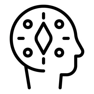 Mindset development icon outline vector. Effective skillset building Stockillustratie