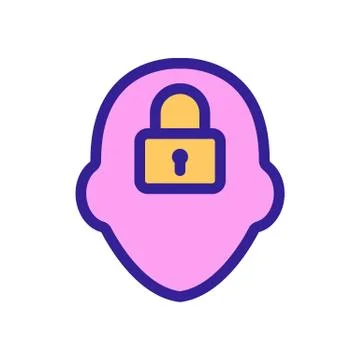 Mindset icon vector. Isolated contour symbol illustration Иллюстрация