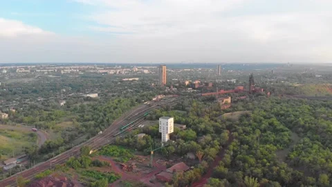 Mine And Trains Stock Footage 137098603