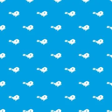 Mine band tractor pattern vector seamless blue Stock Illustration