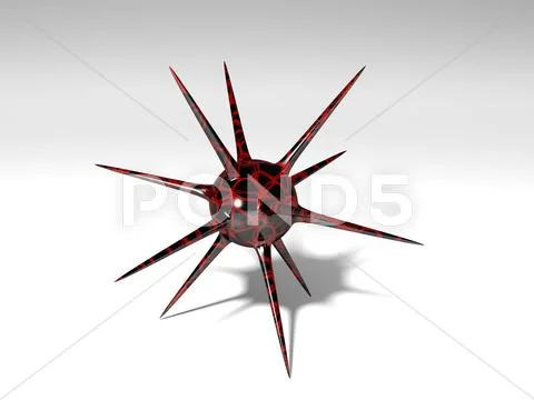 Mine - Black/Red Stock Illustration