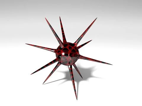 Mine - Black/Red Stock Illustration