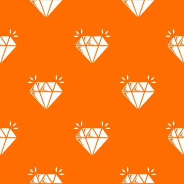 Mine diamond pattern vector orange Stock Illustration