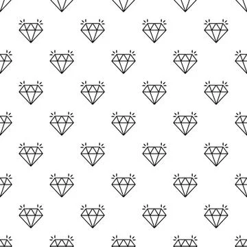 Mine diamond pattern vector seamless 스톡 일러스트