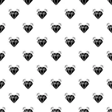 Mine diamond pattern vector seamless Illustrazione stock