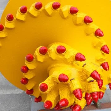 Mine drill head Foto stock