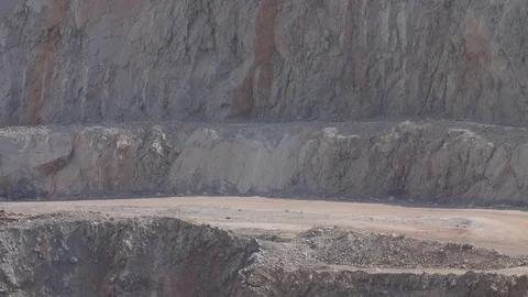 Mine dump trucks Stock Footage 81732948